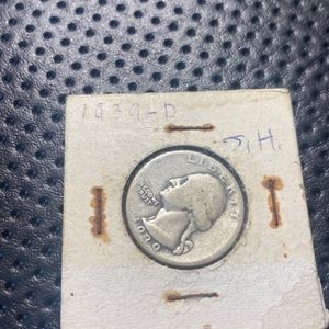 1939 D Washington Quarter Gem Bu Uncirculated 90% Silver